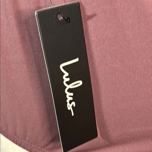 Lulu's Fitted Pink Asymmetrical Bodysuit - Picture 5 of 9